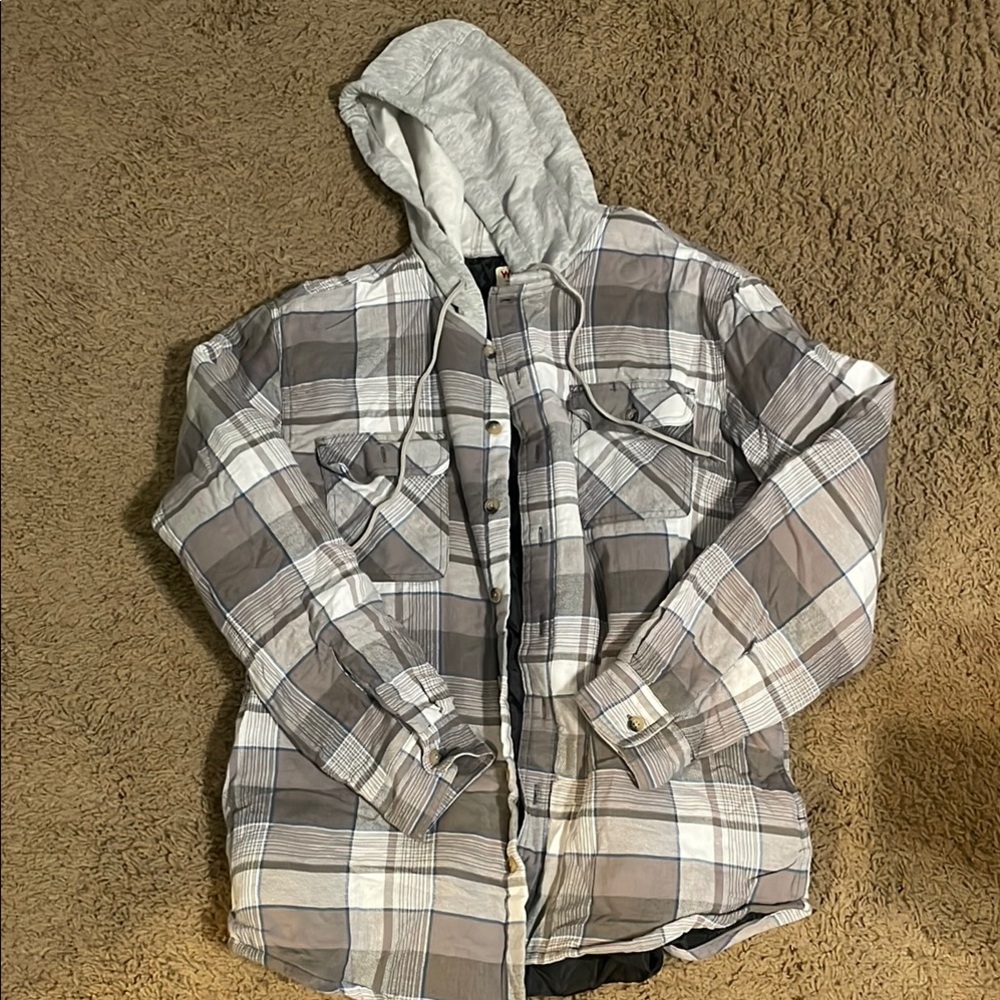 Quilted flannel jacket